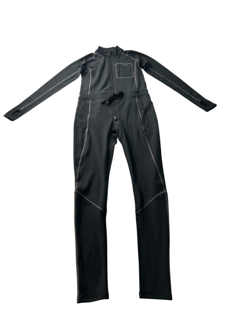 Lynx Men’s One Piece Mid Layer Long Small Black Long Sleeve Ski Thermal